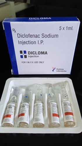 Diclofenac Sodium Injection, Color : White, Form : Liquid