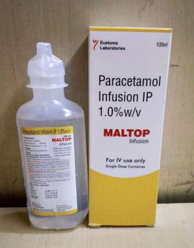 Paracetamol Infusion, Color : White, Form : Liquid