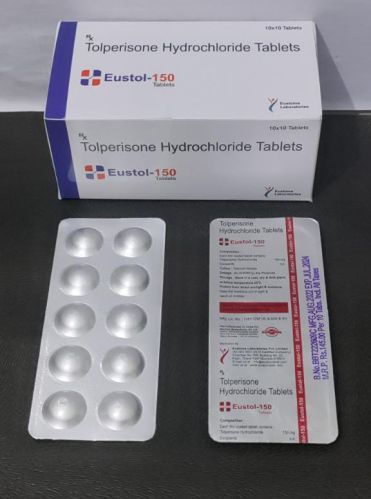EUSTOL-150 Tolperisone Hydrochloride Tablets, Packaging Type : Strip