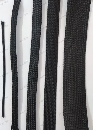 Nylon Polyester Braided Expandable Sleeves, Color : Black, GREY