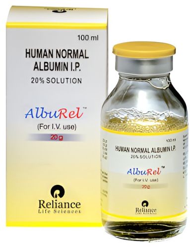 Relaince Alburel 20gm Solution, Form : Injection for Hospital