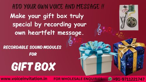 Paper Recordable Sound Module FOR Gift Box