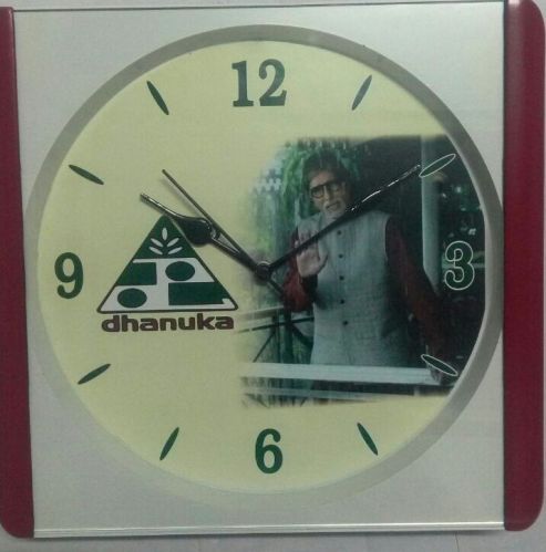 Plastic Voice Designer Wall Clocks, Color : Multi Color