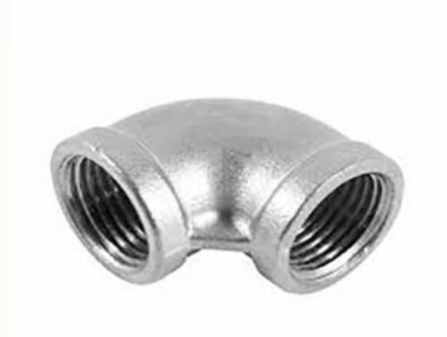 Stainless Steel Threaded 90° Elbow, Color : Metallic