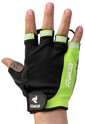Lycra Fabric Raida Cycling Gloves | Hi-Viz