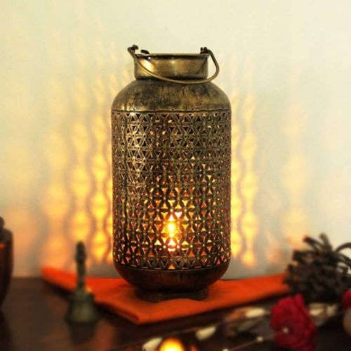 Cast Iron Pot Set Tealight Holders, Color : Gold