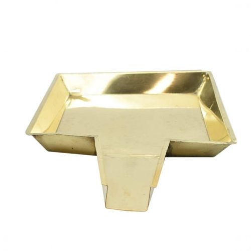 Square Design Brass Abhishekam Plate Patra, Brass Pooja Items
