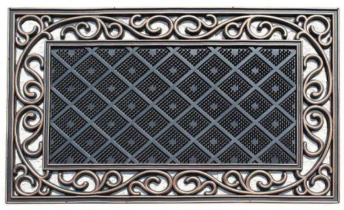 Rubber Pin Mat, Color : Black