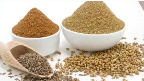 Dhanajeera Powder, Color : Brown for Flavoring Savoury Dishes, Salads