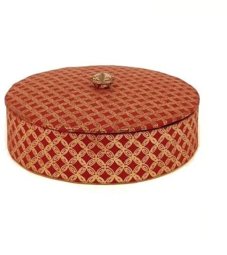 Round Handmade Paper Box, Color : Natural Standard