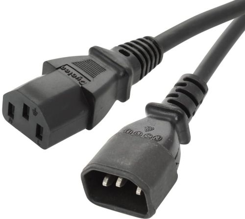 3 Pin 10 AMP Dyeton Power Cord C-13 To C-14