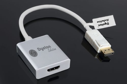 Metal Dyeton Display Port To HDMI Converter