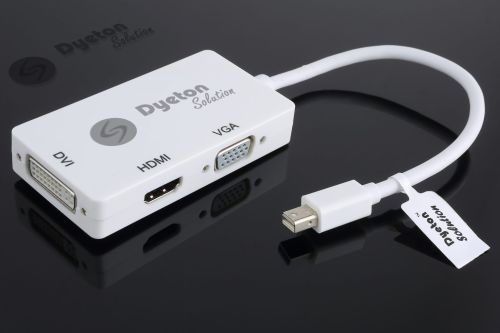 Mini Display to DVI HDMI VGA Converter