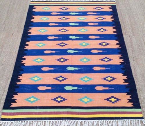 Cotton Flat Weave Durries, Shape : Customizable