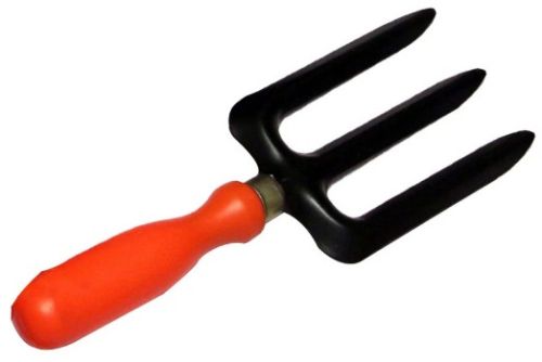 Wooden Handle Hand Fork Fotr Garden, Color : Silver Metal