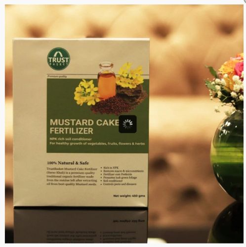Trustbasket Mustard Cake Fertilizer, Color : Brown