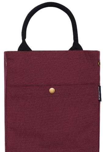 Organic Cotton Drawstring Personalised Lunch Bag - Maroon