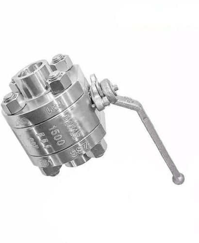 API 608 Ball Valve, ASTM A182 F51, 3/4 * 1/2 Inch, 1500 LB