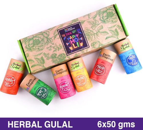 Herbal Gulal Gift Set, Color : Yellow, Pink, Green, Blue, Orange