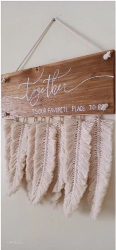Boho Wooden Sign Board for Home Decor
