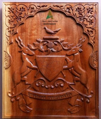 Polished Wood decorative wall art, Brand Name : Shree Anju Carving