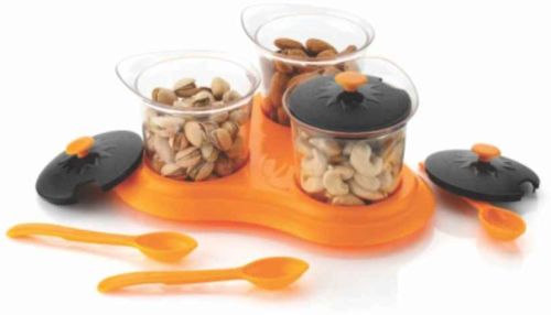 Plastic Transparent Condiment Set