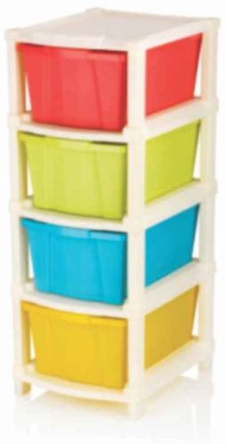 Plastic 4 Layer Drawer
