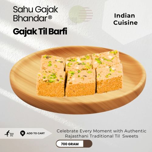 Gajak Til Barfi 700 Gram, Packaging Type : 700g Airtight Pack