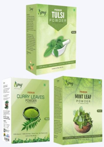 Spag Herbals Organic Tulsi Curry Leaves Mint Powder