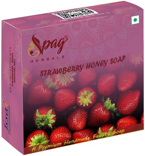 Organic Ingredients Strawberry Honey Handmade Soap 100gms