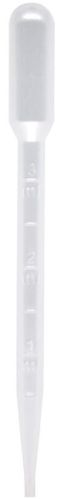 Soft Reusable Pasteur Pipette 1ML, Color : Transparent White