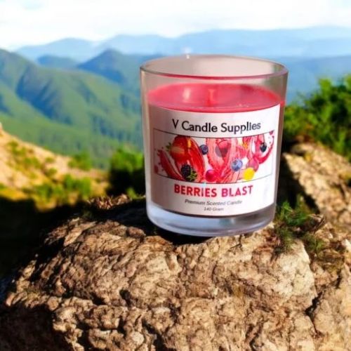 Berries Blast Blended Soy Wax Scented Candle With Metal Lid