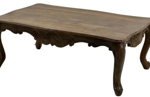 Impeccable Wood Carved Centre Table for Indoor