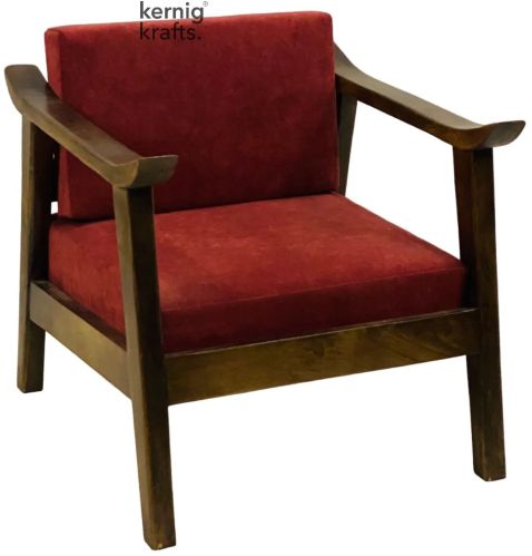 Kernig Krafts Dimitro Wooden Upholstery Chair for Indoor Outdoor