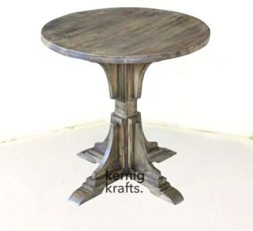 Mango Wood Shabby Rustic Antique Finish Bar Table