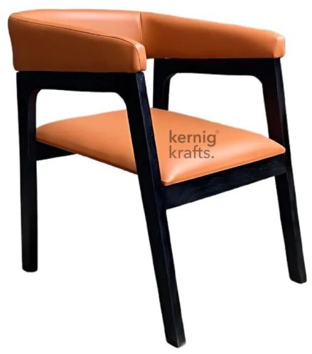 Solid wood luxe upholstered accent chair