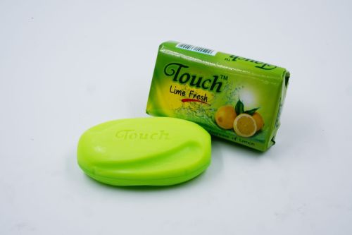 Touch Lime Soap 60GM, Color : White, Form : Solid for Skin Care