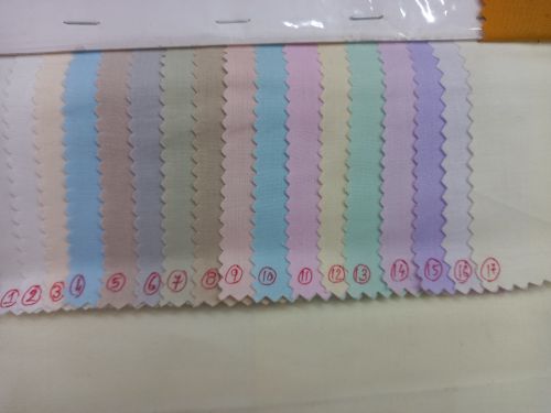 Micro polyster Plain White Raymond Cotton Fabric for Garments