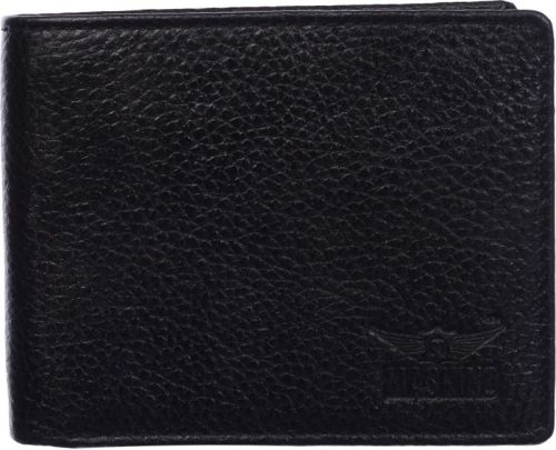 Genuine Leather Over Flap Wallet 1040 Ndm Black for Men