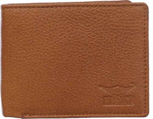 Genuine Leather Over Flap Wallet 1040 Ndm Tan for Men