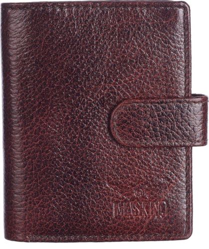 Upper Button Book Fold Ndm Brown Wallet