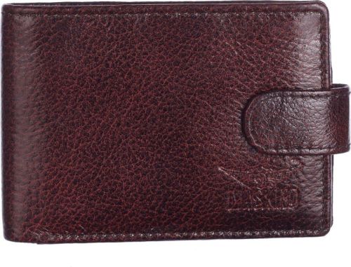 Upper Buttun Mini Wallet Card Holder Ndm Brown for Men