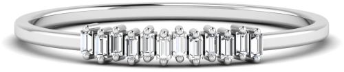 0.096CT Dazzling Baguette Minimalist Diamond Ring