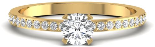 0.74CT Delicate Cluster Natural Diamond Engagement Ring