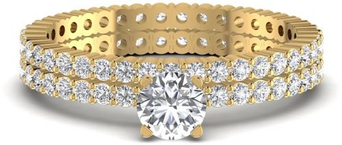 1.25CT Halo Diamond Engagement Solitaire Wedding Ring