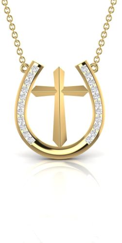 1.27 CT Cross Religious Diamond Pendant