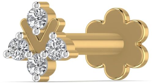 Altruistic Natural Ladies Diamond Nose Pin Casual Wear