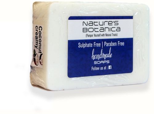 Glycerin Coconut Creamy Soap (100gms), Packaging Type : Plastic Wrap