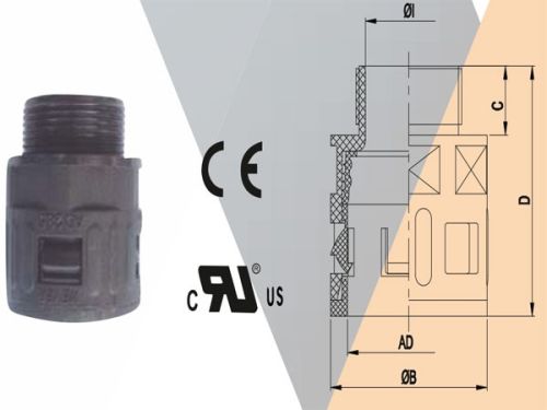 Polyamide Quick Screw Connector, Color : Black, Gray