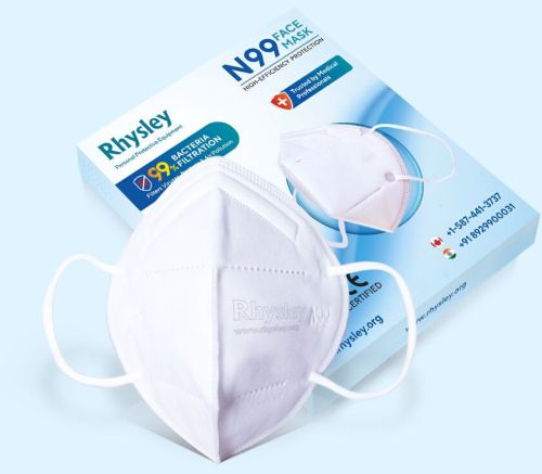 N99 Face Mask, Color : White